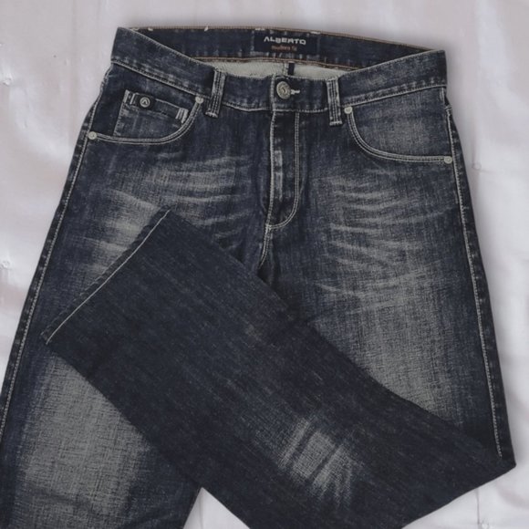 ALBERTO Stone S-IV- 990 Extra Flat Modern Straight Fit Size 32/36 - Picture 2 of 13